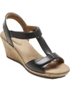 ROCKPORT BLANCA WOMENS FAUX LEATHER ANKLE STRAP T-STRAP SANDALS