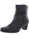 DAVID TATE KONA WOMENS LEATHER BLOCK HEEL BOOTIES