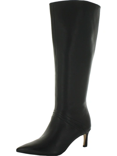 Naturalizer Falencia Womens Leather Pointed Toe Knee-high Boots In Black