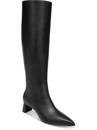 Vince Femi Womens Leather Tall Over-the-knee Boots In Black