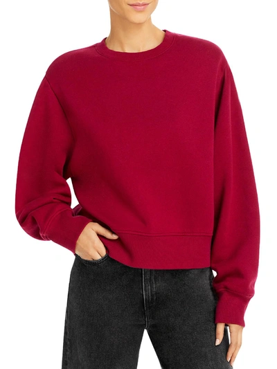 Wsly Womens Fleece Crewneck Sweatshirt In Multi