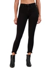 Just Black Hem Destruction Skinny  Womens Denim Destroyed Skinny Jeans In Black