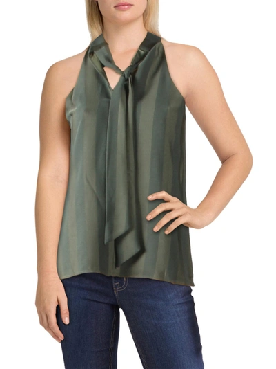 Endless Rose Womens Tie-neck Sleeveless Halter Top In Green