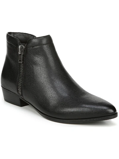 Naturalizer Claire Womens Leather Ankle Booties In Black