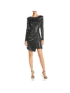 Aqua Womens Party Short Mini Dress In Black