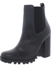 STEVE MADDEN ACQUIRE WOMENS FAUX LEATHER ANKLE CHELSEA BOOTS
