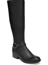 Lifestride X-felicity Womens Faux Leather Tall Knee-high Boots In Black