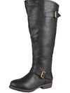 Journee Collection Womens Spokane Studded Riding Boots In Black