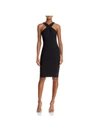 Likely Caroline Criss Cross Halter Sheath Dress In Navy In Black