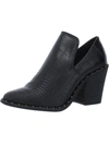 VERY G DEAVAN WOMENS FAUX LEATHER EMBELLISHED ANKLE BOOTS