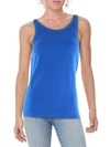 MOTHER THE CHIN UPS WOMENS RIBBED KNIT SCOOP NECK TANK TOP