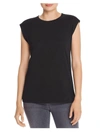 Frame Le High Rise Muscle Tee Noir In Black