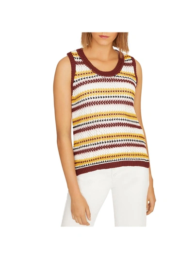 Sanctuary Womens Crochet Hi-low Tank Top In Multi