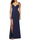 TERANI COUTURE WOMENS SIDE SLIT PROM EVENING DRESS