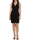 Bcbgeneration Sweetheart Neck Ruched Minidress In Black