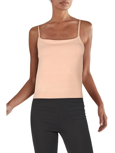 Line & Dot Haven Womens Knit Crop Tank Top In Pink