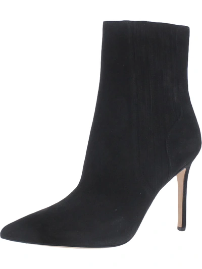 Veronica Beard Lisa Womens Padded Insole Stiletto Booties In Black