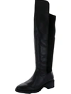 SOLE SOCIETY FAVIAN WOMENS LEATHER ROUND TOE KNEE-HIGH BOOTS