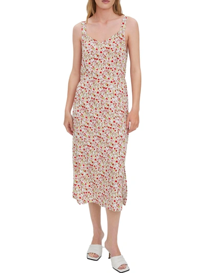 Vero Moda Womens Floral Mid-calf Midi Dress In Multi