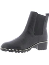 Bcbgeneration Natti Womens Faux Leather Block Heel Chelsea Boots In Black