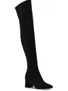 Marc Fisher Charlote Womens Faux Suede Tall Over-the-knee Boots In Black