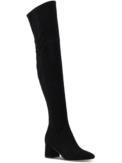 Marc Fisher Charlote Womens Faux Suede Tall Over-the-knee Boots In Black