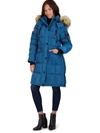 Canada Weather Gear Womens Faux Fur Heavyweight Puffer Coat In Blue