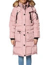 Canada Weather Gear Womens Faux Fur Heavyweight Puffer Coat In Multi