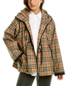 Burberry Check Lightweight Jacket In Beige