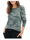 Splendid Womens Camo Printed T-shirt In Green