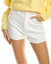 Mother Proper High Rise Jean Shorts In Totally Innocent In White