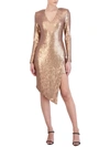 BCBGMAXAZRIA PARKER WOMENS SEQUINED SHORT COCKTAIL AND PARTY DRESS
