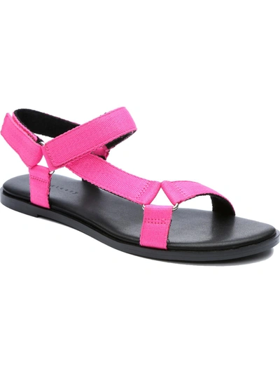Sanctuary Sway Womens Strappy Ankle Flat Sandals In Pink