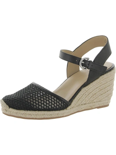 Naturalizer Phebe Womens Ankle Strap Suede Espadrilles In Multi