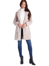 FRENCH CONNECTION WOMENS TEDDY FAUX SHEARLING FAUX FUR COAT