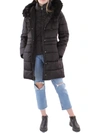 Tahari Dana Hooded Faux Fur Trim Puffer Coat In Dark Slate