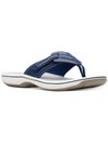 Cloudsteppers By Clarks Brinkley Jazzh Womens Toe-post Cushioned Footbed Flip-flops In Multi
