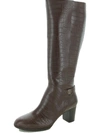 GIANI BERNINI ADONNYS WOMENS MEMORY FOAM BLOCK HEEL KNEE-HIGH BOOTS