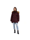 Canada Weather Gear Womens Faux Fur Heavyweight Parka Coat In Red