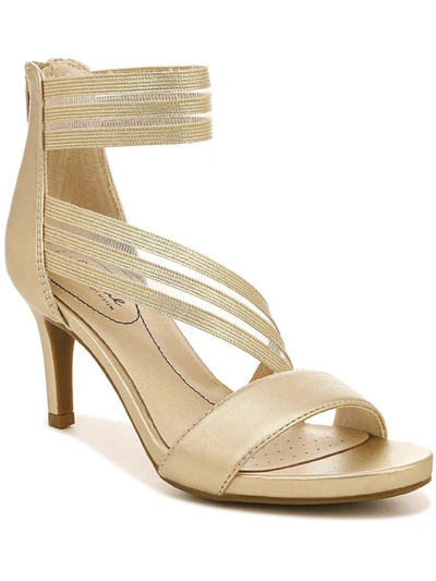 Lifestride Mystique     Womens Metallic Open Toe Strappy Sandals In Gold