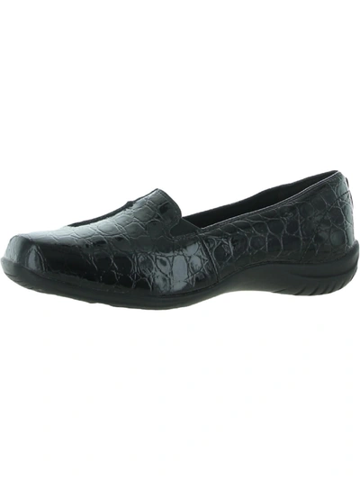 Easy Street Purpose Womens Patent Crocodile Print Fashion Loafers In Multi