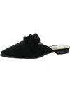 Journee Collection Kessie Womens Faux Suede Slides Loafer Mule In Black