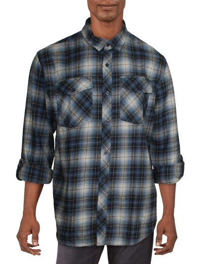 Silver Jeans Co. Mens Work Professional Button-down Shirt In Blue