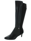 ALFANI Hakuu Womens Faux Leather Pointed Toe Knee-High Boots