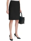 CALVIN KLEIN PETITES WOMENS CREPE WORK PENCIL SKIRT