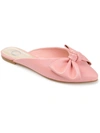 Journee Collection Dott Womens Slip On Pointed Toe Mules In Beige