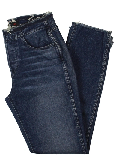 3x1 Womens High Rise Denim Cropped Jeans In Multi