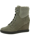EVOLVE BY EASY SPIRIT EVERETT WOMENS SUEDE FAUX FUR ANKLE BOOTS