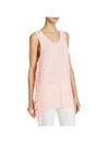 Pol Womens Fringe Sleeveless Tank Top In Multi