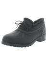 Trotters Belle Womens Faux Suede Cold Weather Ankle Boots In Black